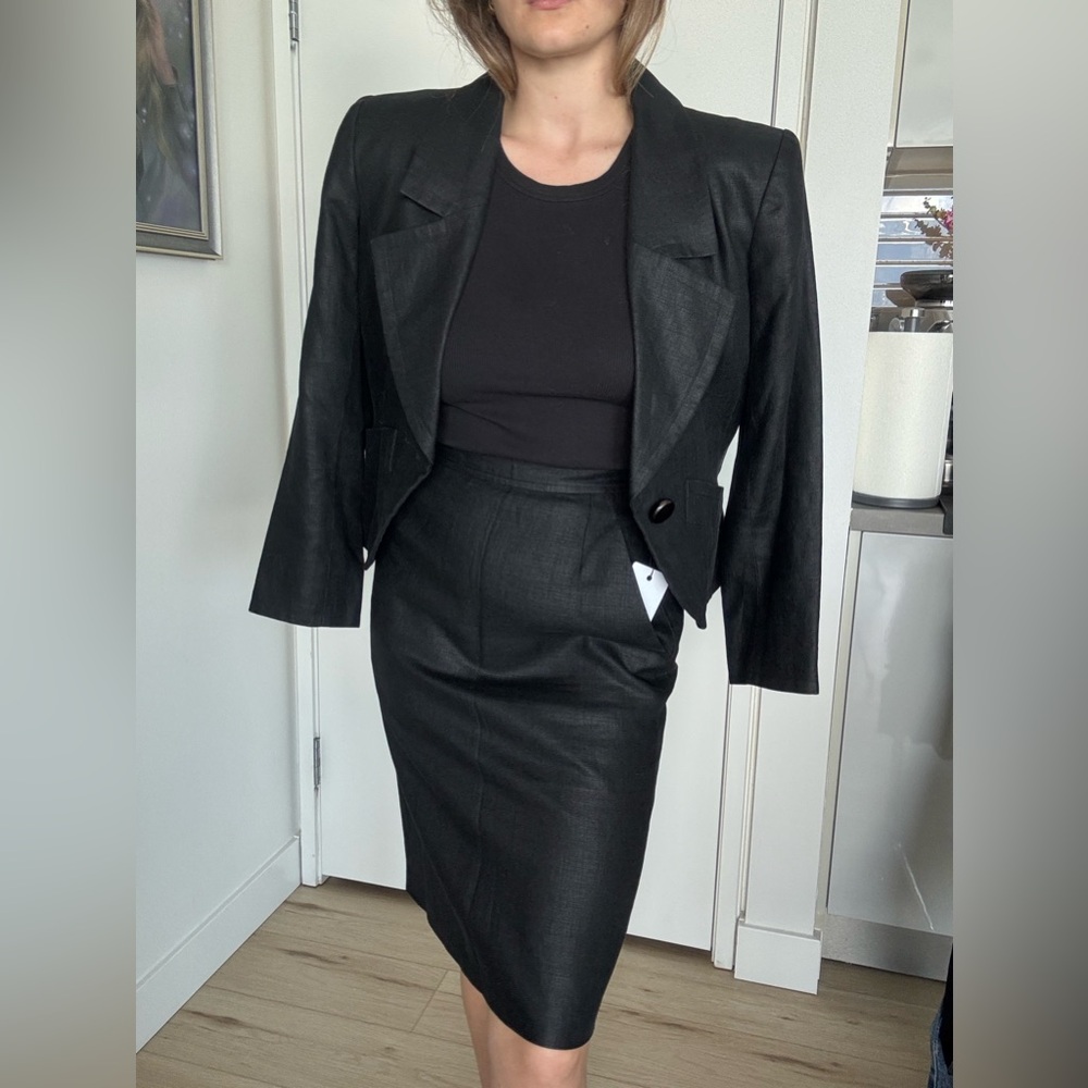 Vintage Yves Saint Laurent skirt suit
